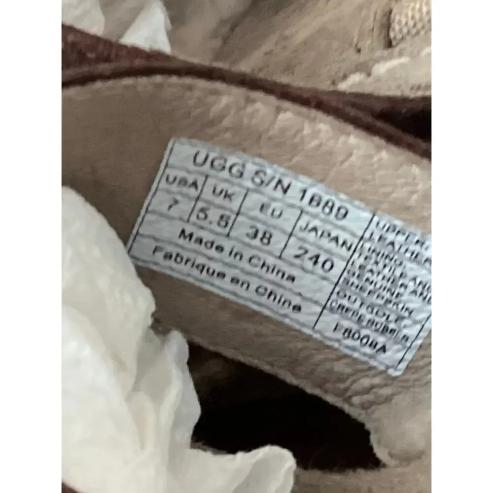 UGG Australia Margot 1689 slide wedge sandals heels leather shoes women's size 7